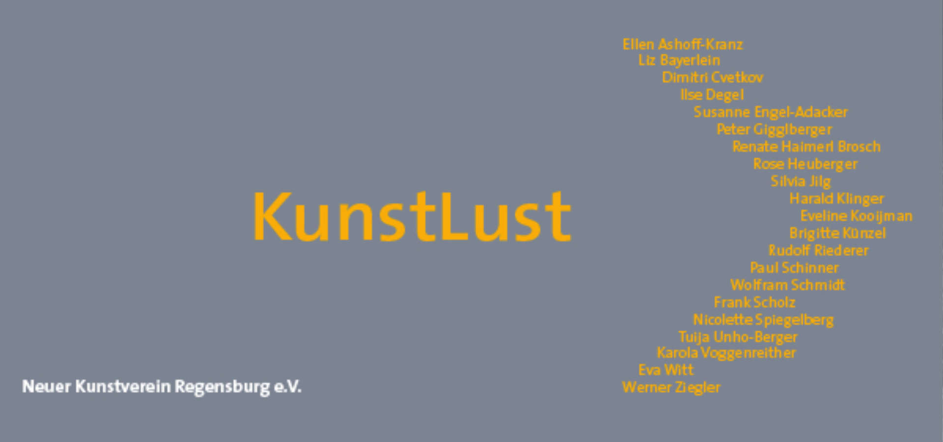 »KunstLust« Arbeiten von Kunstschaffenden des NKVRs