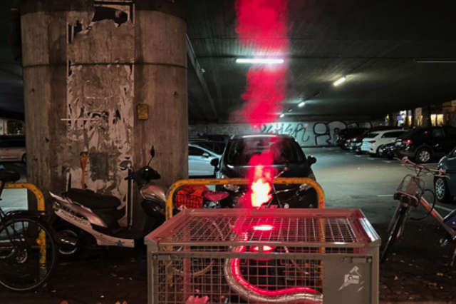 »Sound und Lichtinstallation«, Birthe Blauth