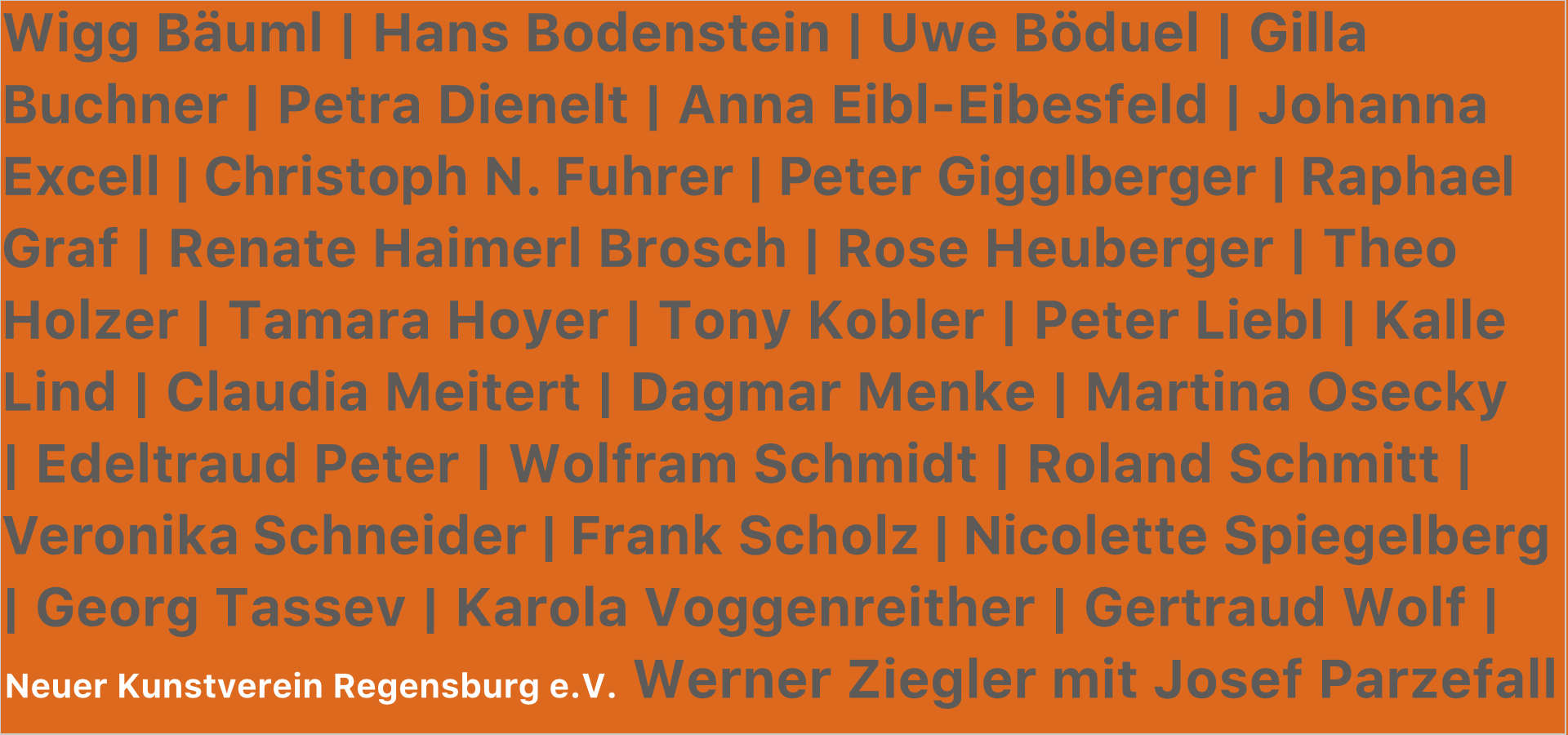 »Jahresausstellung 2023«, KünstlerInnen des Vereins