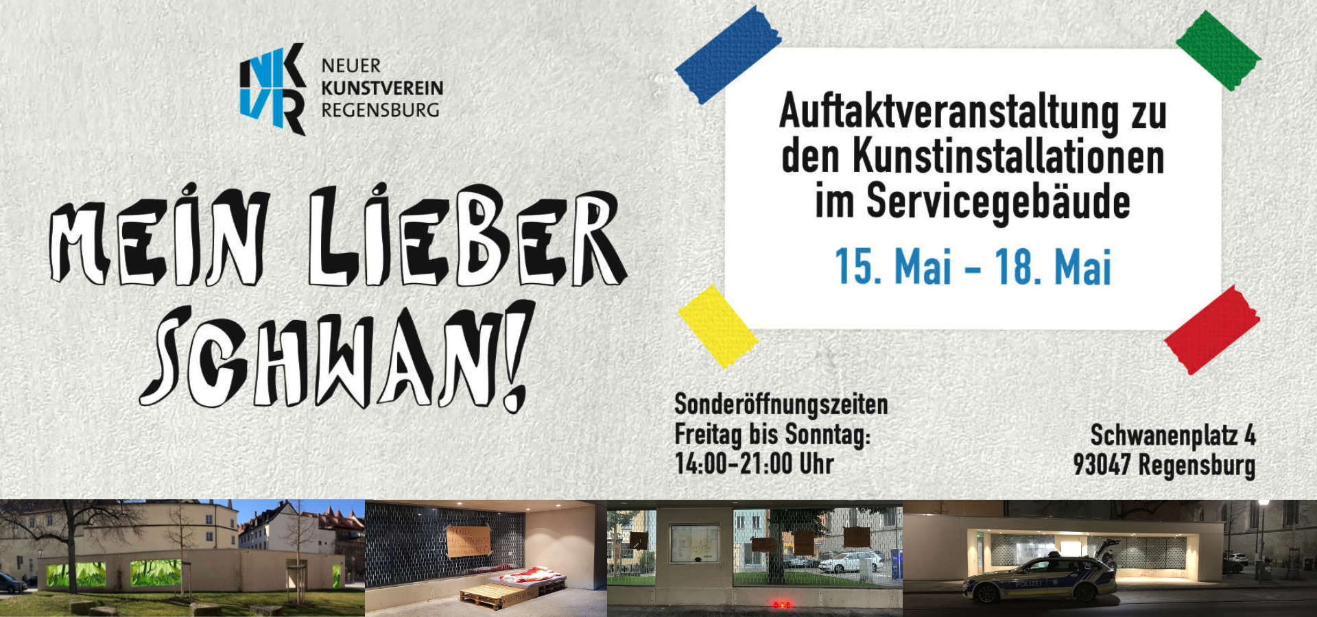Auftaktveranstaltung zu den Kunstinstallationen im Servicegebäude , Leipzig